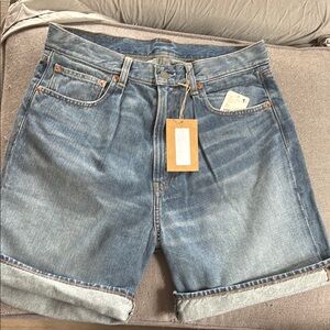 Blue Denim Shorts